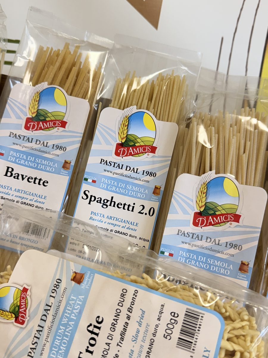 Bavette, Spaghetti und Trofie von D’Amicis im Regal