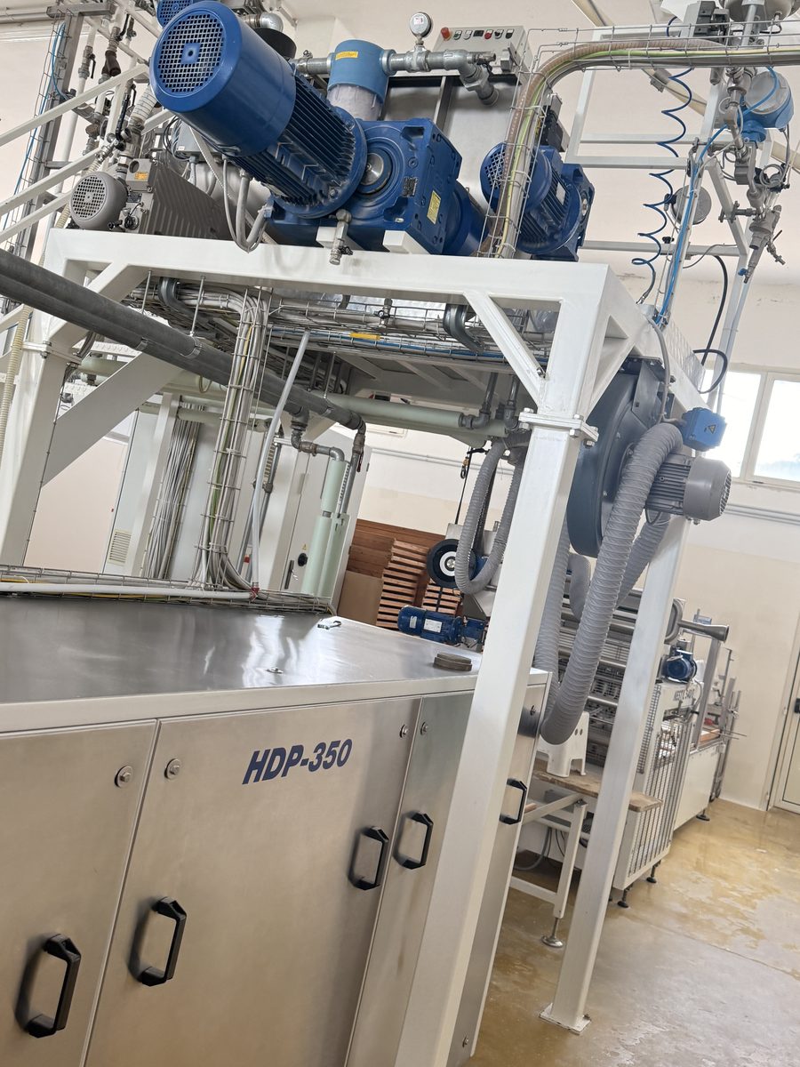 Die Teigmaschine im Pastificio D’Amicis
