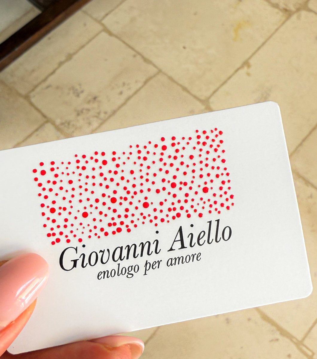 Die Visitenkarte: Giovanni Aiello, enologo per amore
