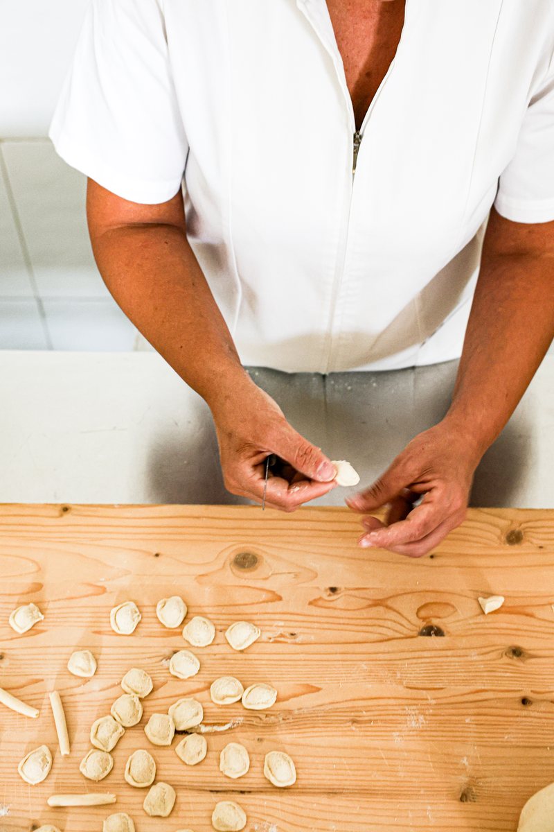 Fertig geformte Orecchiette